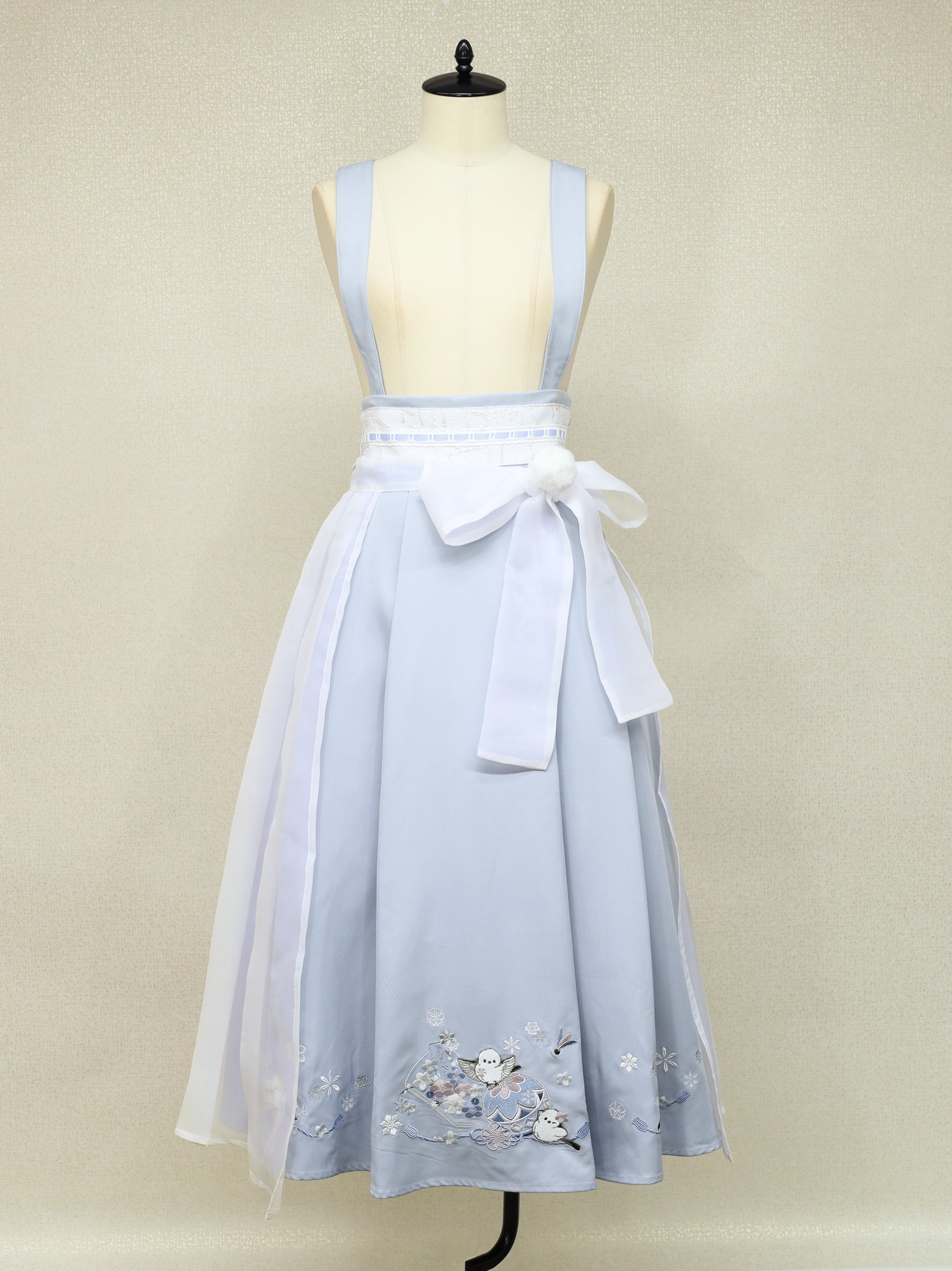 手まり遊びとシマエナガ 和風スカート ｜Amavel（アマベル）公式サイト