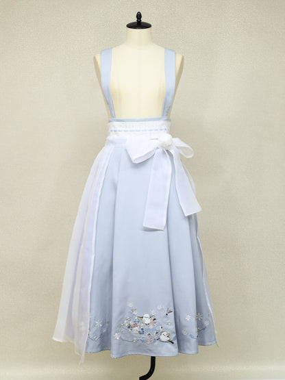 手まり遊びとシマエナガ 和風スカート ｜Amavel（アマベル）公式サイト