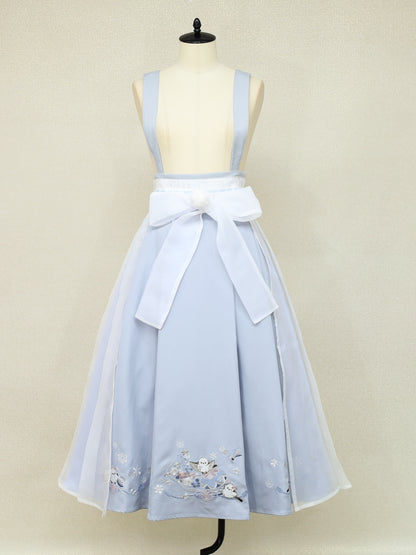 手まり遊びとシマエナガ 和風スカート ｜Amavel（アマベル）公式サイト