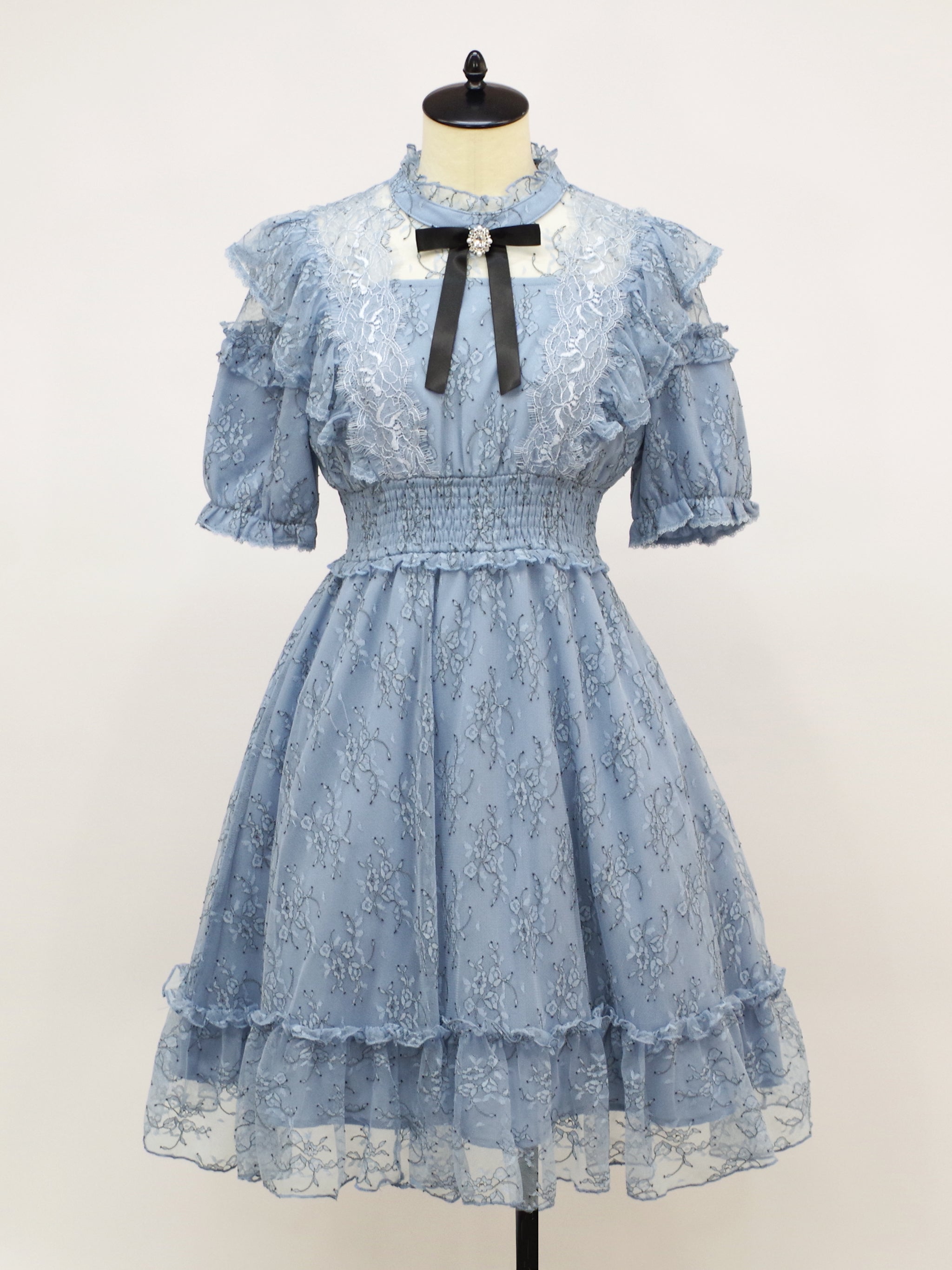 Amavel/Twinkle Feminine レースワンピース(ミドル丈) Twinkle Feminine Lace Dress (Mid-length) – Amavel（アマベル