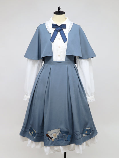 Classical Invitation ケープワンピース ブルー（Blue） FREE ｜Amavel（アマベル）公式サイト