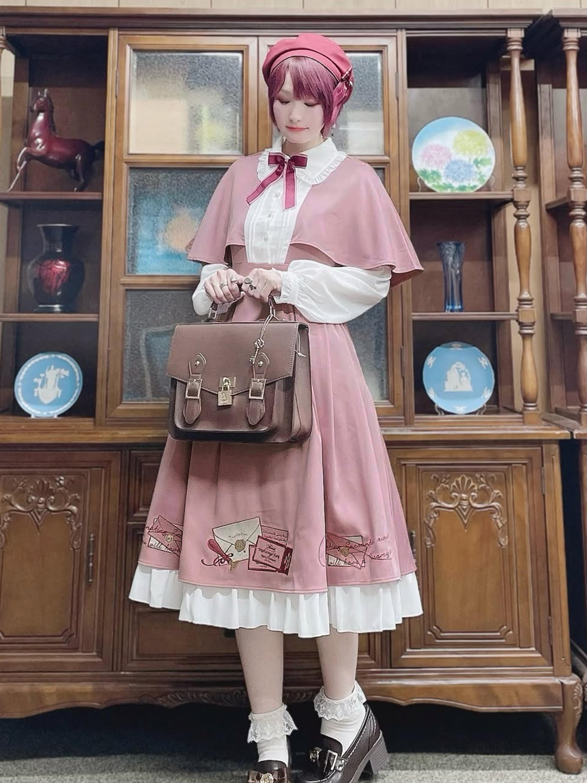 Classical Invitation ケープワンピース ピンク（Pink） FREE ｜Amavel（アマベル）公式サイト