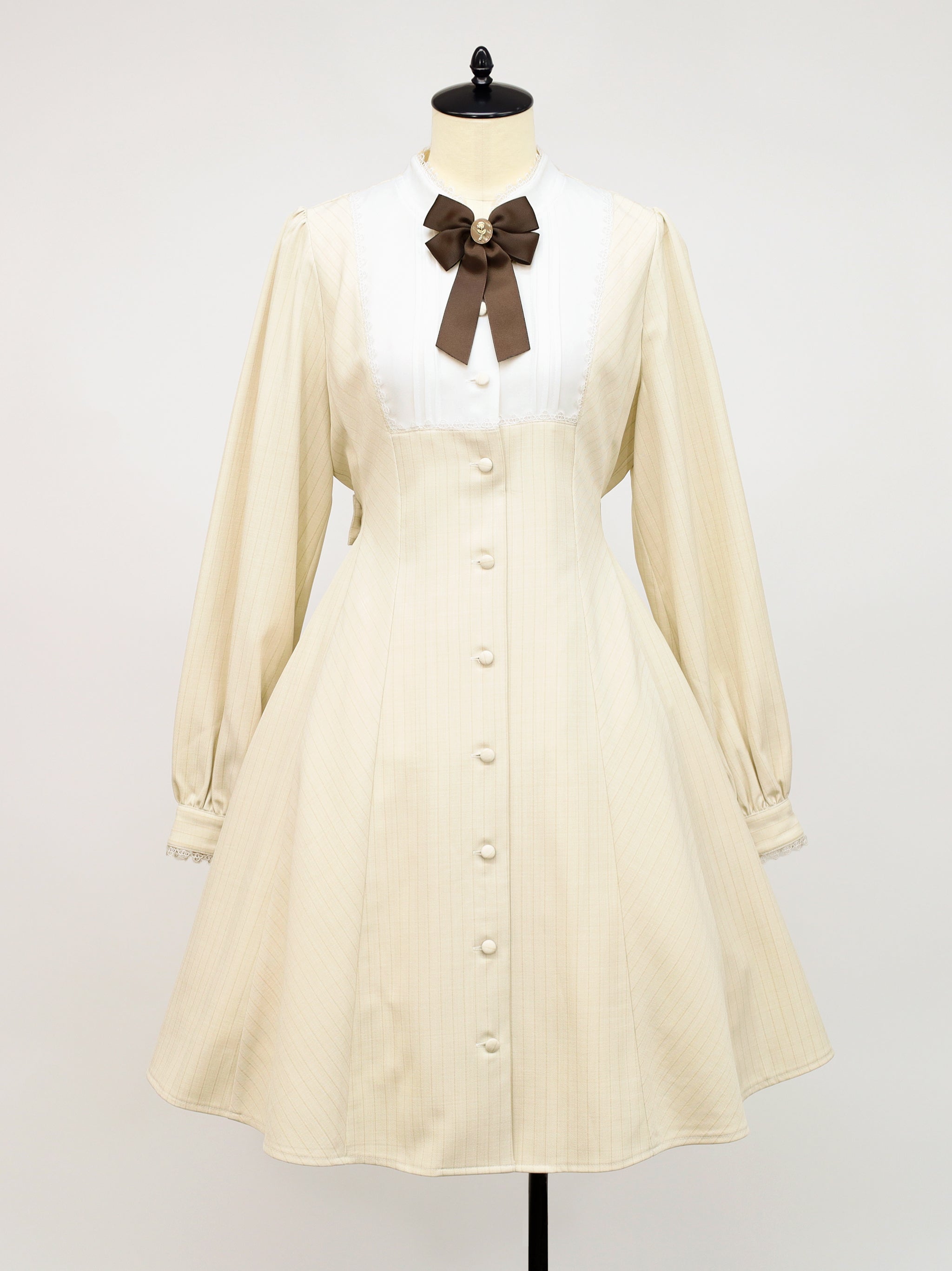 メンバーズセール対象】Aimer Rose ストライプミドル丈ワンピース