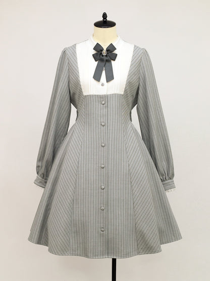 Aimer Rose ストライプミドル丈ワンピース グレー（Gray） FREE ｜Amavel（アマベル）公式サイト