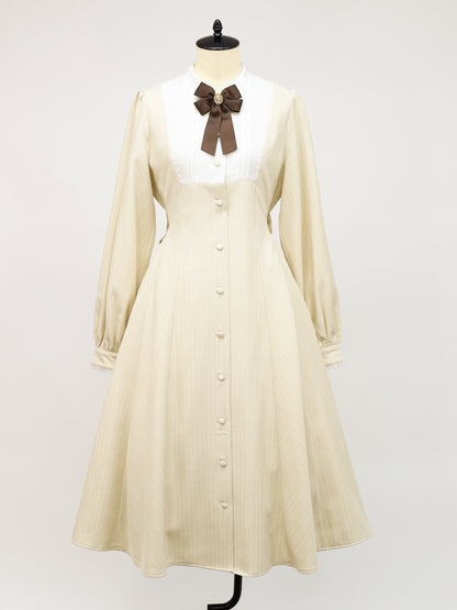 Aimer Rose ストライプロング丈ワンピース ベージュ（Beige） FREE ｜Amavel（アマベル）公式サイト