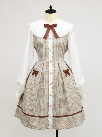 Carreau Doux リボンワンピース サックスグレー（SaxeGray） FREE ｜Amavel（アマベル）公式サイト