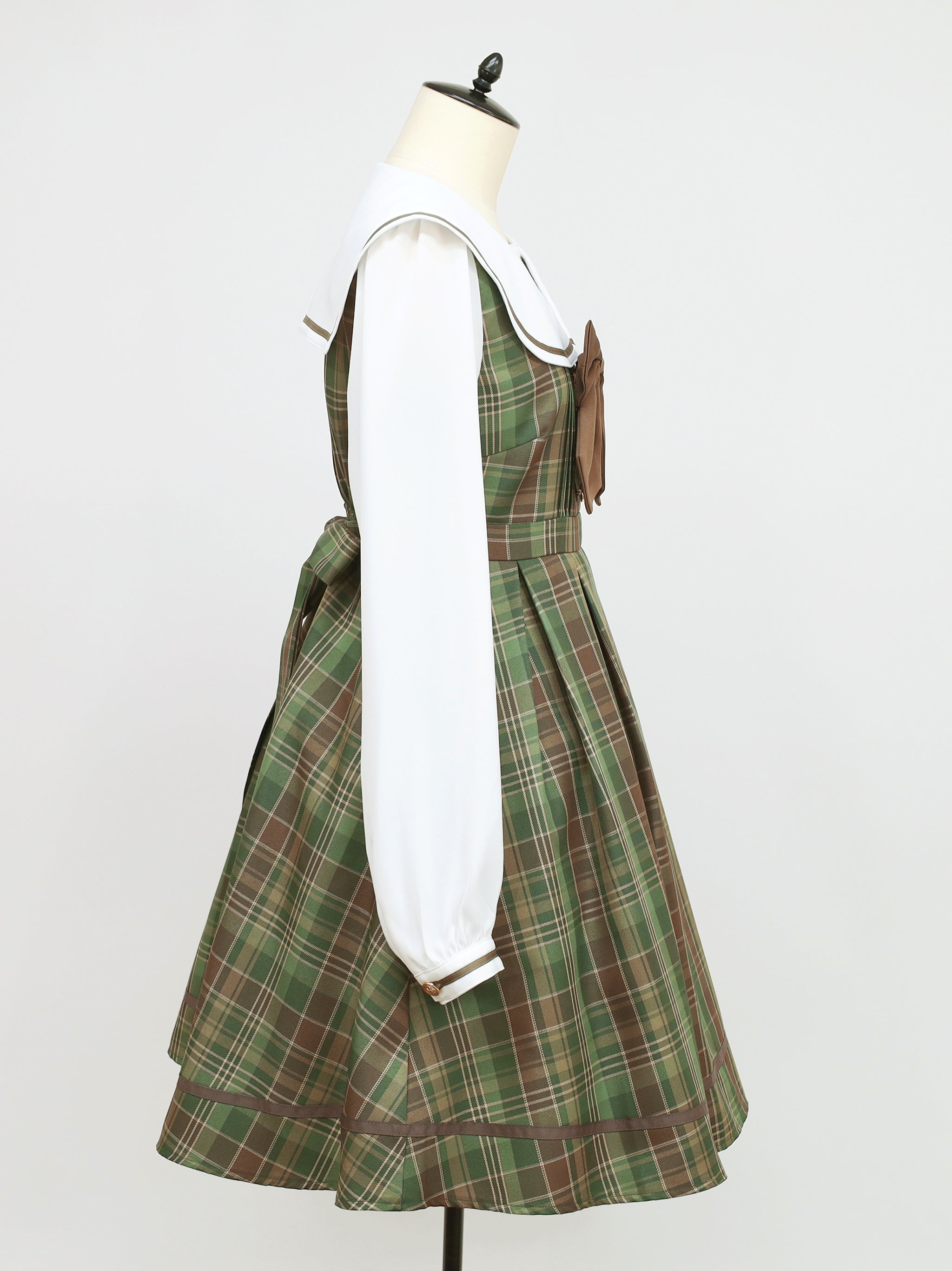 Mysterious School チェックセーラーワンピース – Amavel