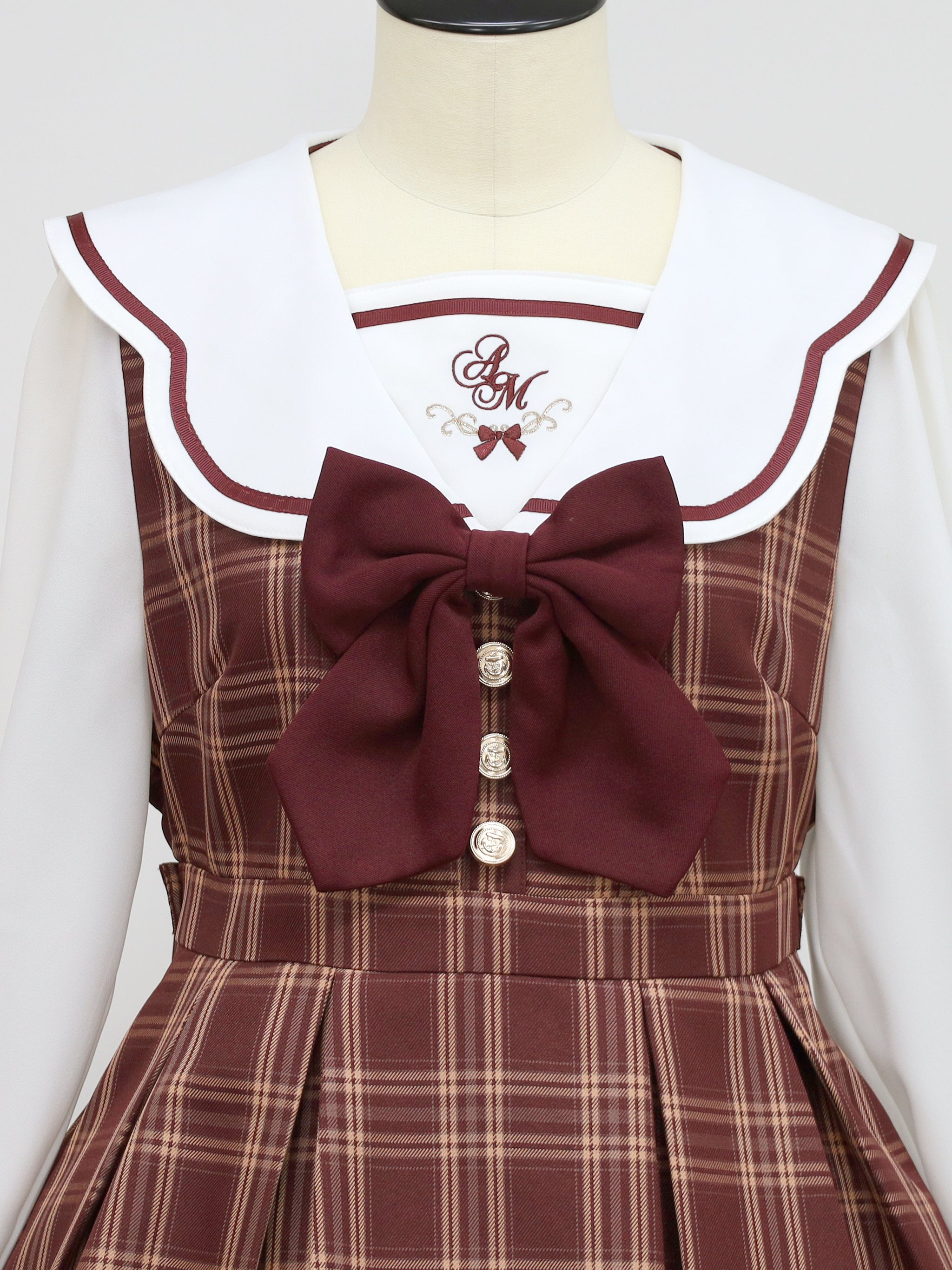 45R ウール100%チェックワンピース 45R - 45R ウール縮絨チェック柄ワンピースの通販 by boni726's