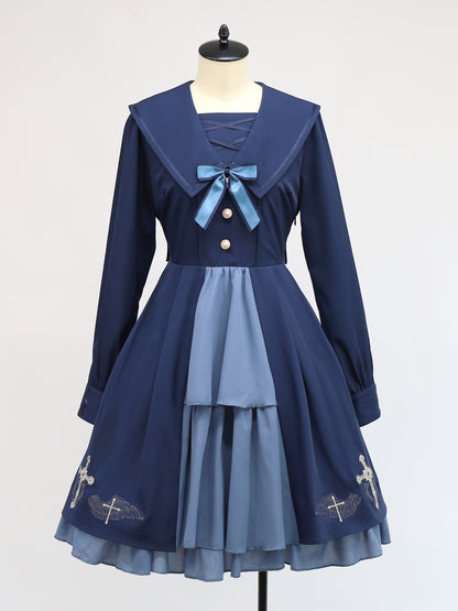 Seraphim Cross レイヤードワンピース ネイビー（Navy） FREE ｜Amavel（アマベル）公式サイト