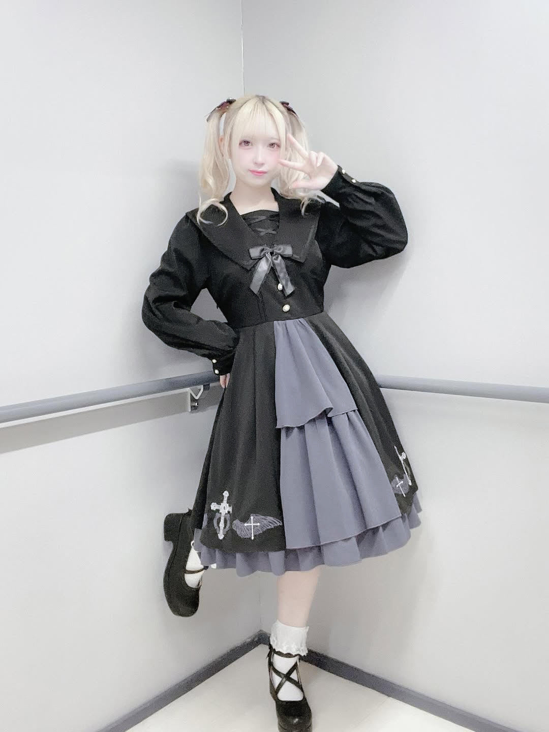 Seraphim Cross レイヤードワンピース ブラック（Black） FREE ｜Amavel（アマベル）公式サイト