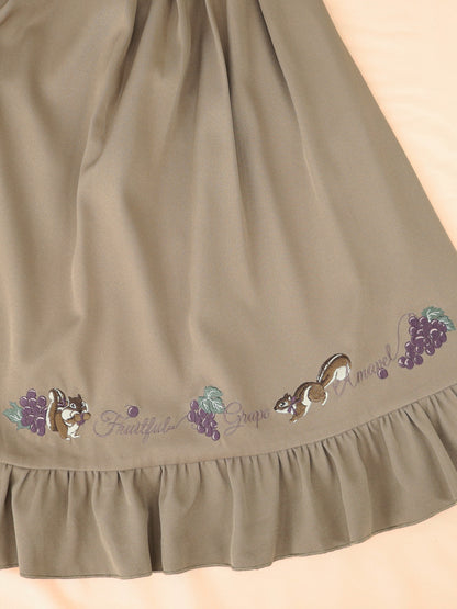 葡萄とりすの秋祭りワンピース ｜Amavel（アマベル）公式サイト