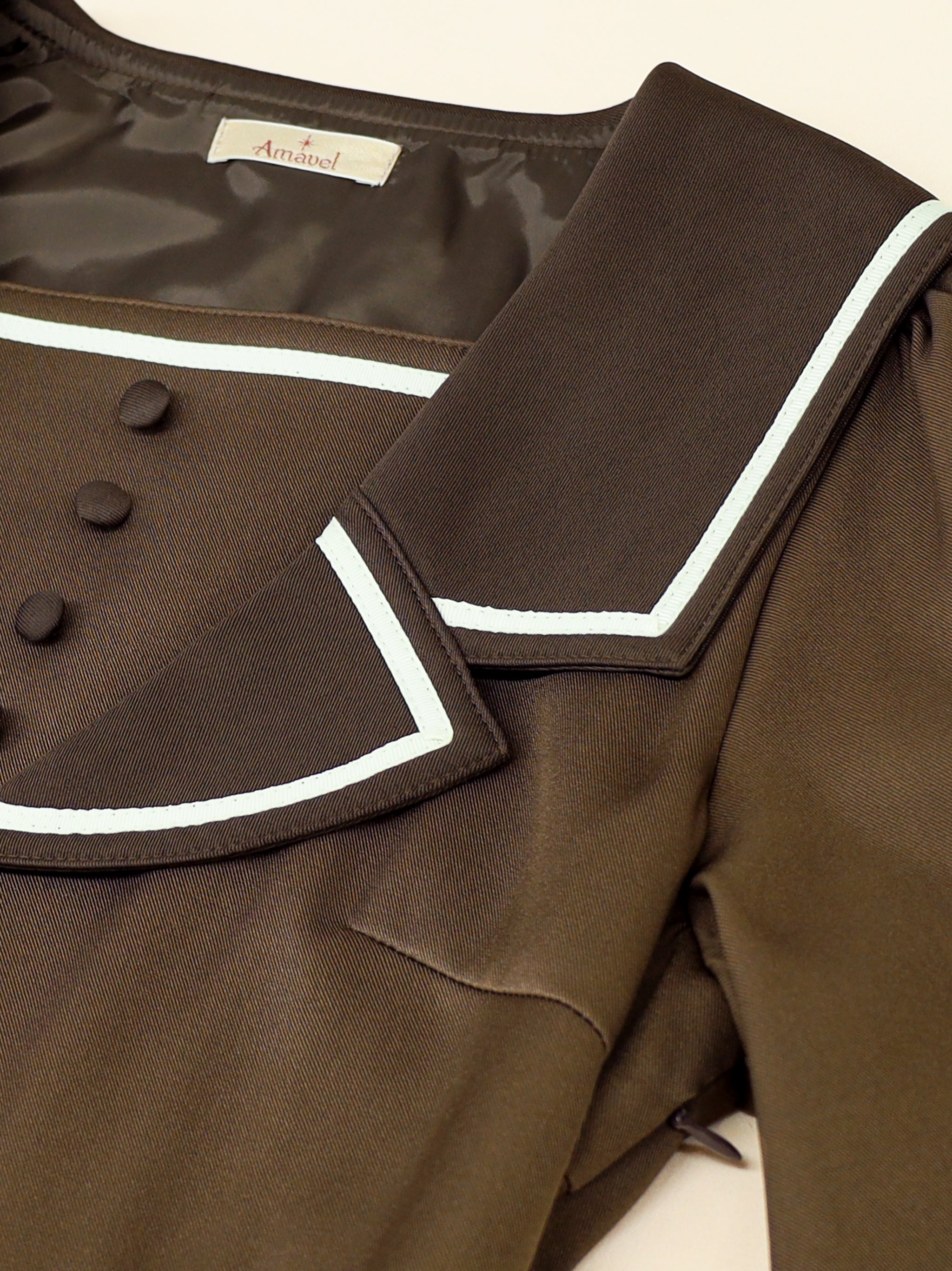 アルマ様 アウトレットセール対象】テーラードセーラープリーツワンピース