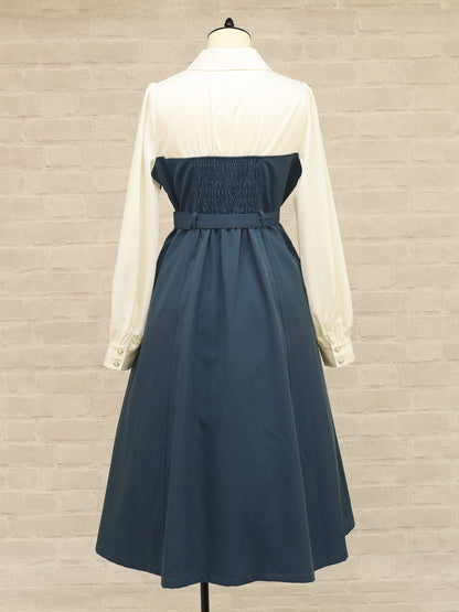 ベルト付きレイヤードトレンチワンピース ｜Amavel（アマベル）公式サイト