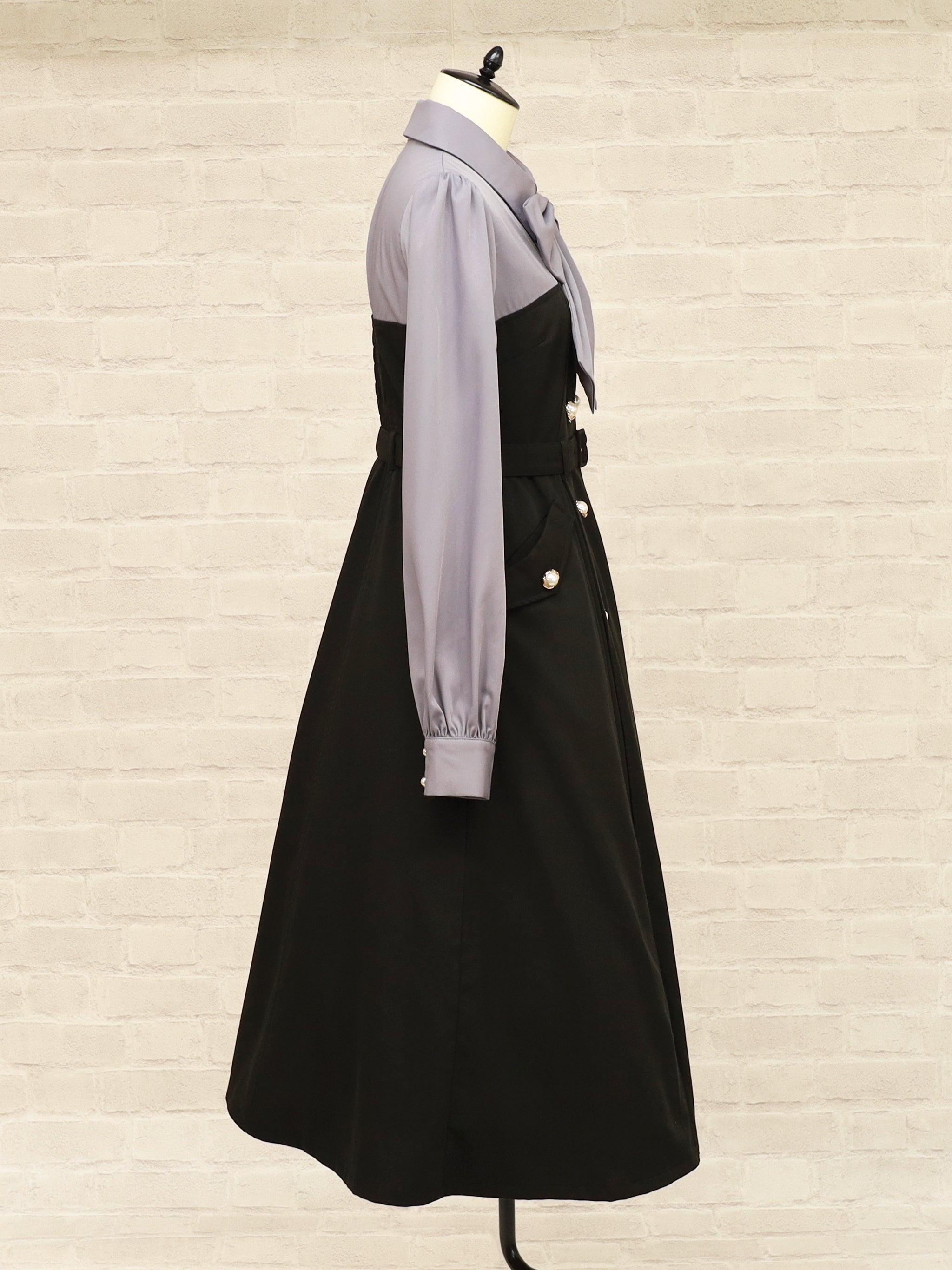 ベルト付きレイヤードトレンチワンピース – Amavel（アマベル）公式サイト