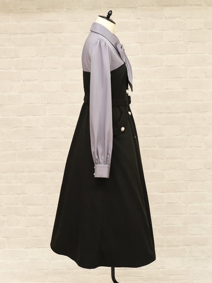 ベルト付きレイヤードトレンチワンピース ｜Amavel（アマベル）公式サイト