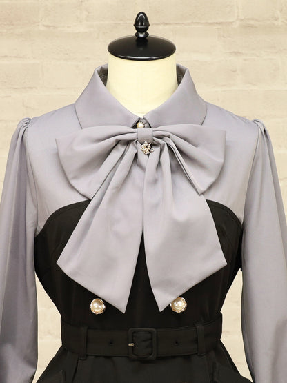 ベルト付きレイヤードトレンチワンピース ｜Amavel（アマベル）公式サイト