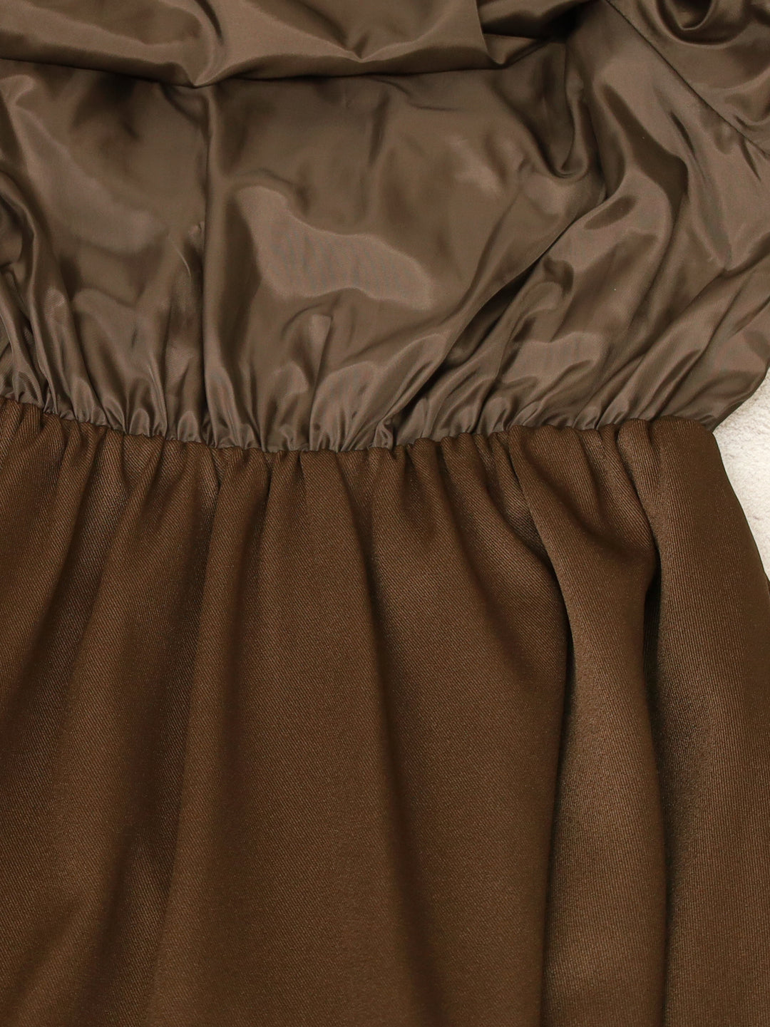 ARCHIVIO アクティブウェア ワンピース ブラウン ワンピース 『リネンライクイージードライ オープンカラー