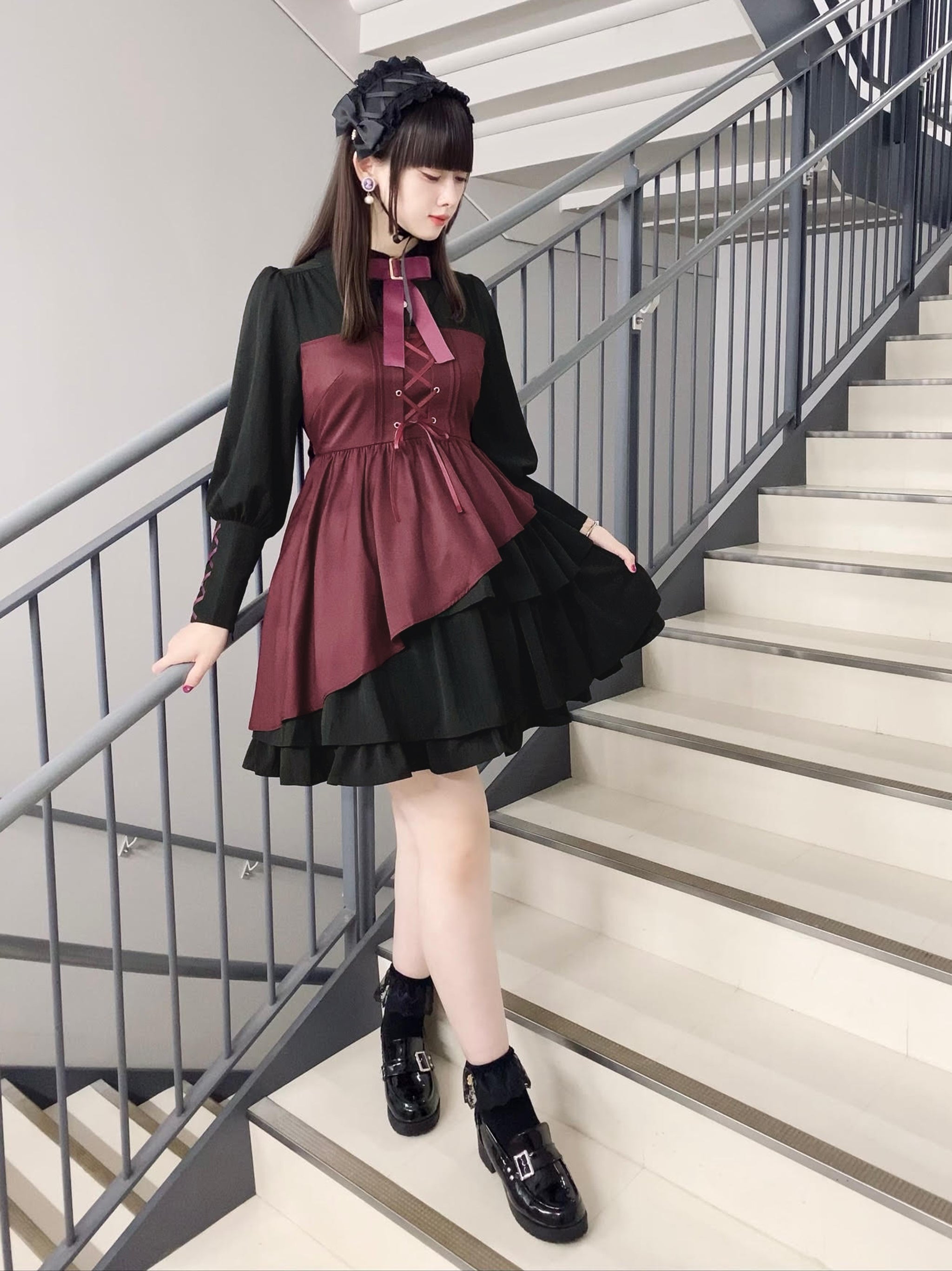 Amavel Honeybee&Lemonシリーズ Amavel ~ Honeybee and Lemon Suspender Skirt by Offbrand