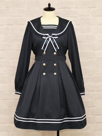 Message Ribbon セーラーワンピース ネイビー（Navy） FREE ｜Amavel（アマベル）公式サイト