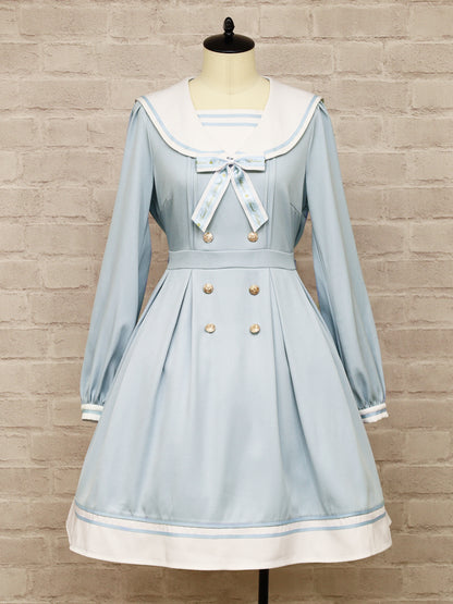 Message Ribbon セーラーワンピース サックス（SaxeBlue） FREE ｜Amavel（アマベル）公式サイト