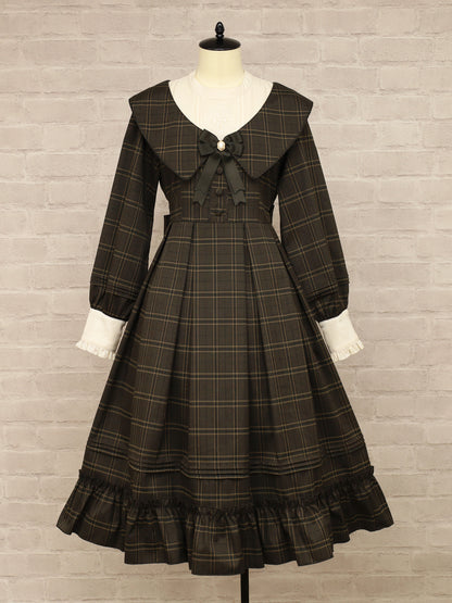 Noble Elegance ミドル丈ワンピース ブラウン（Brown） FREE ｜Amavel（アマベル）公式サイト