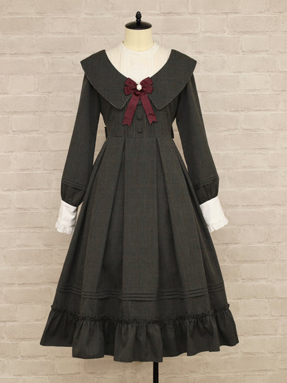 Noble Elegance ミドル丈ワンピース チャコール（Charcoal） FREE ｜Amavel（アマベル）公式サイト