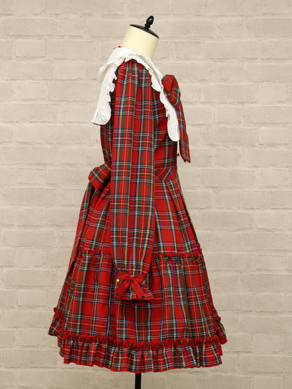 Dolly Holiday チェックティアードワンピース (ミドル丈) ｜Amavel（アマベル）公式サイト