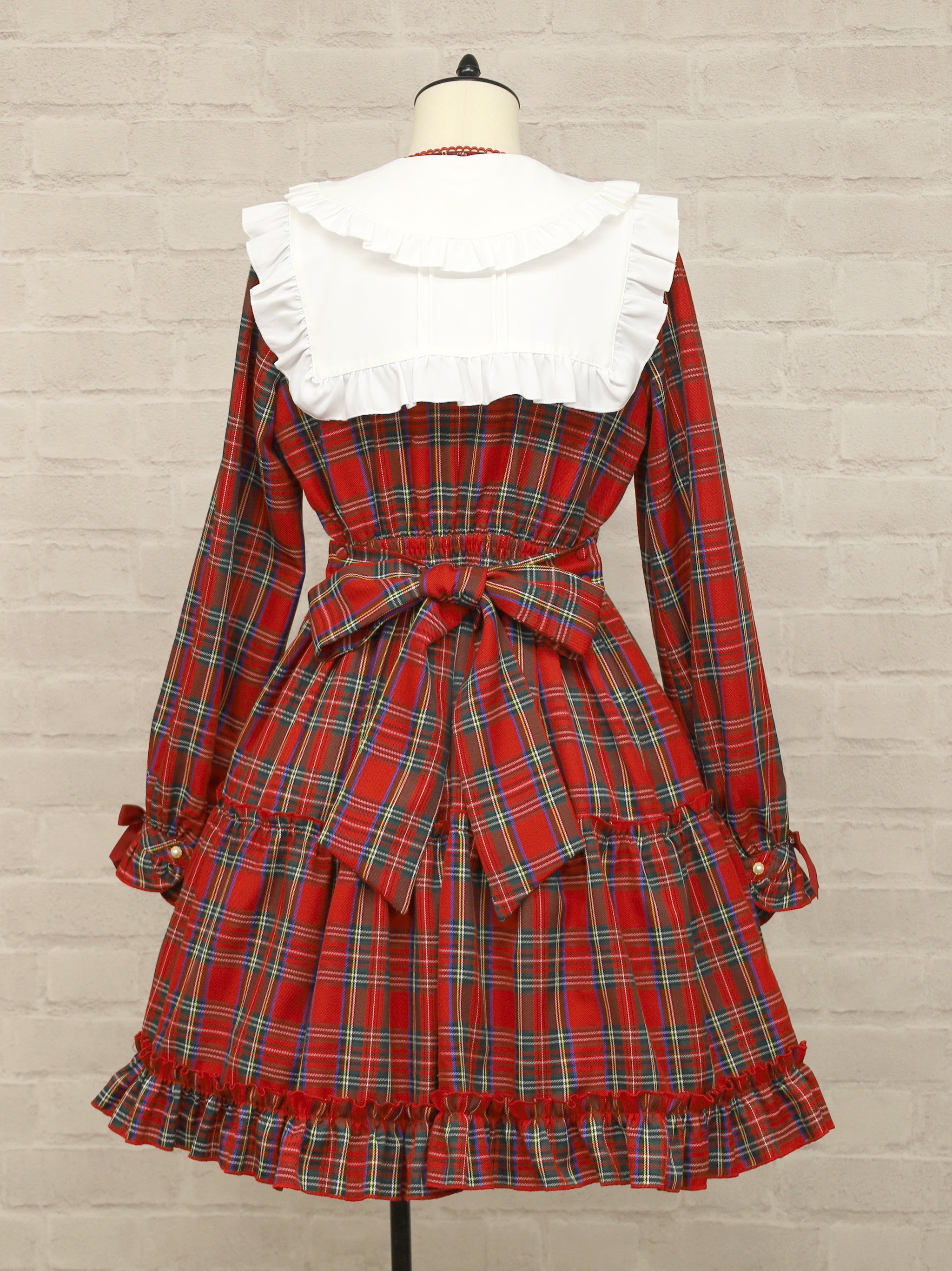 Dolly Holiday チェックティアードワンピース (ミドル丈) – Amavel