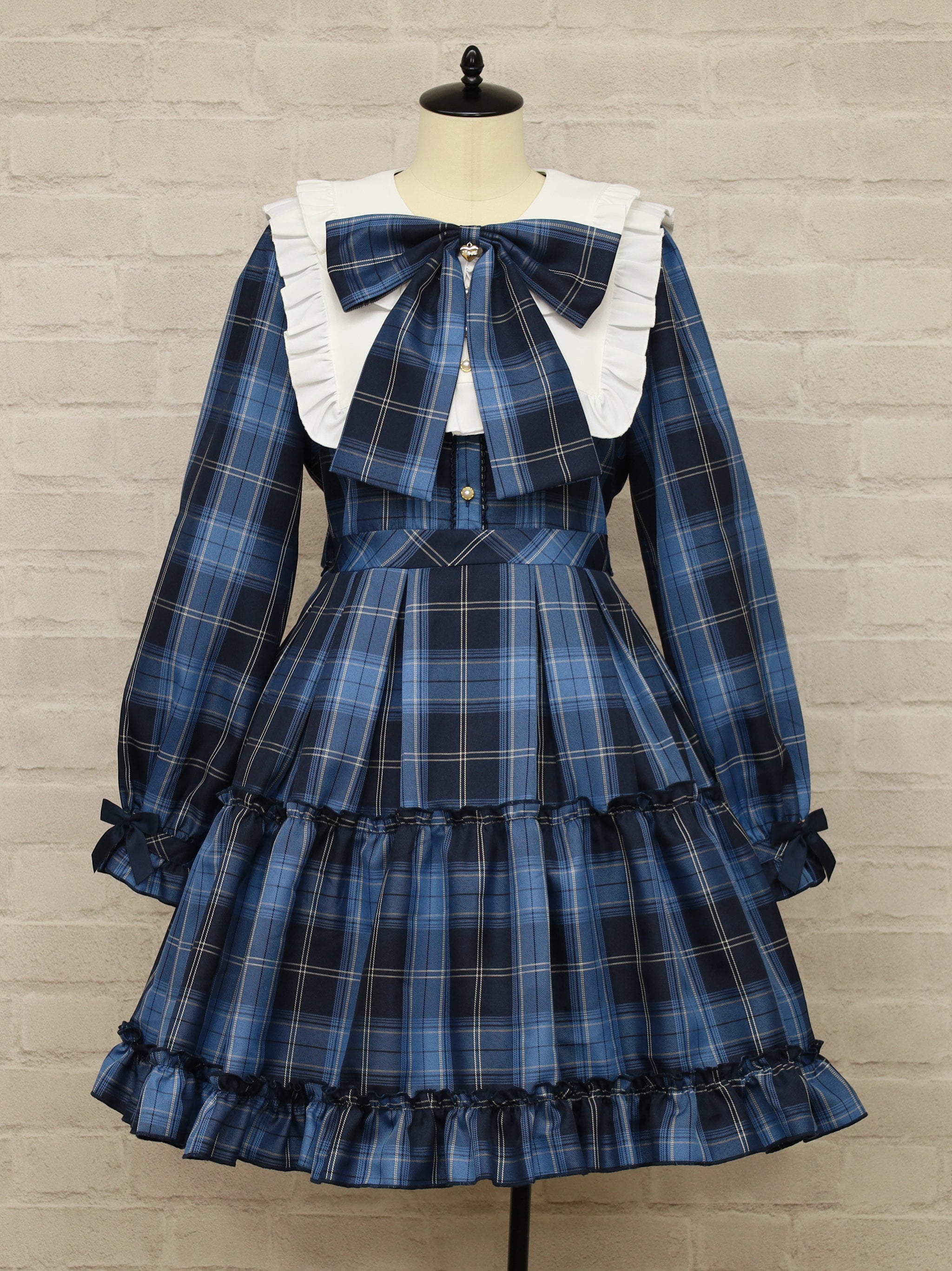 Dolly Holiday チェックティアードワンピース (ミドル丈) ｜Amavel（アマベル）公式サイト