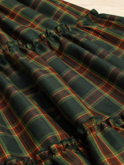 Dolly Holiday チェックティアードワンピース (ミドル丈) ｜Amavel（アマベル）公式サイト