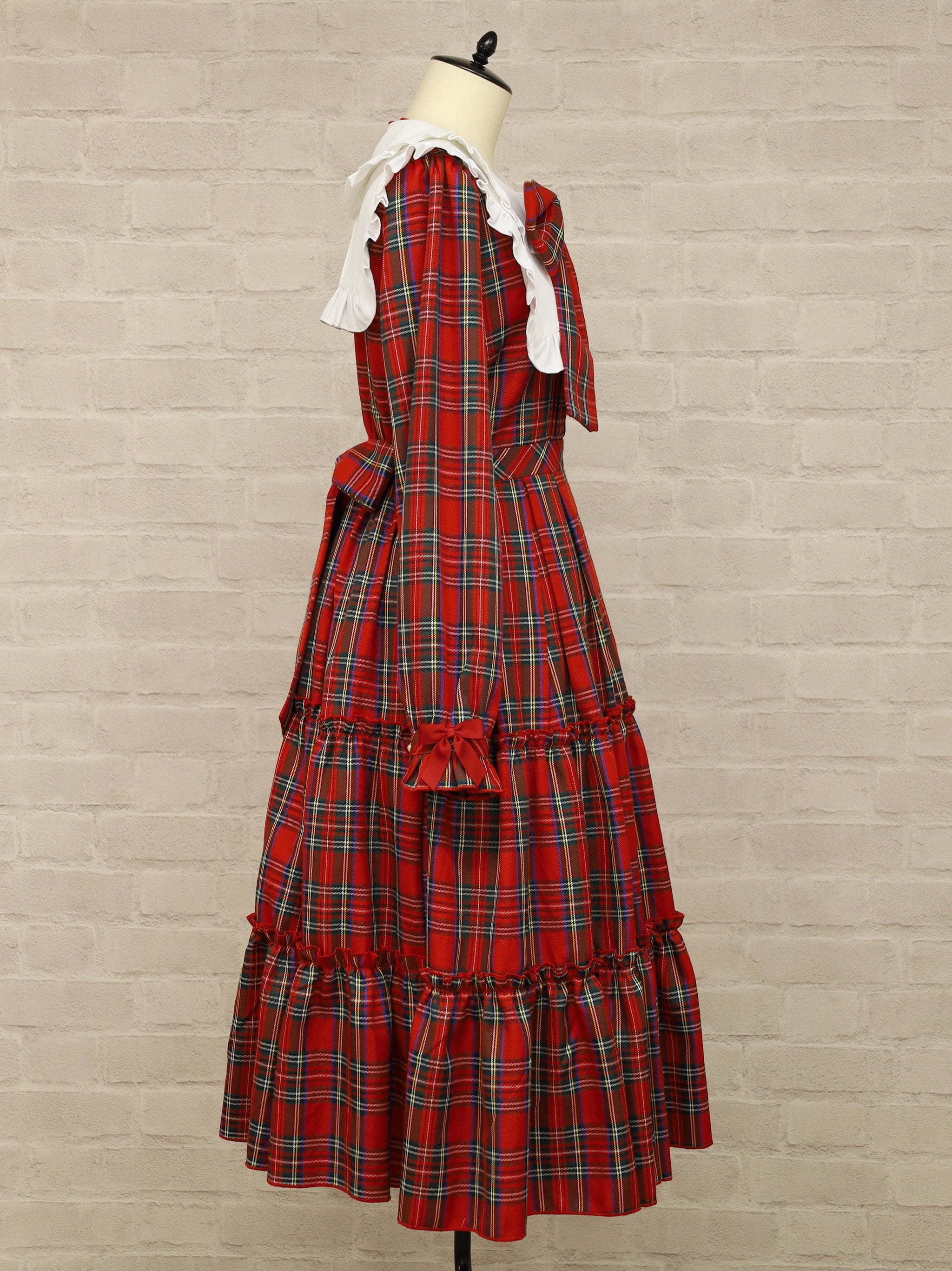 メンバーズセール対象】Dolly Holiday チェックティアードワンピース