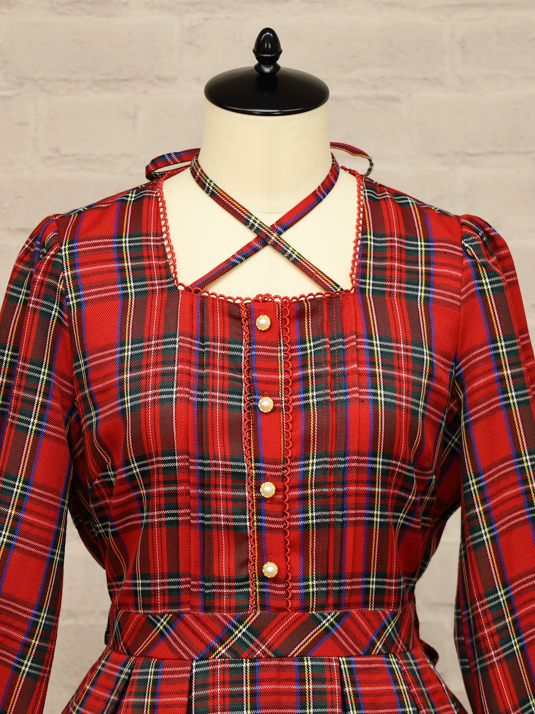 Dolly Holiday チェックティアードワンピース(ロング丈) ｜Amavel（アマベル）公式サイト