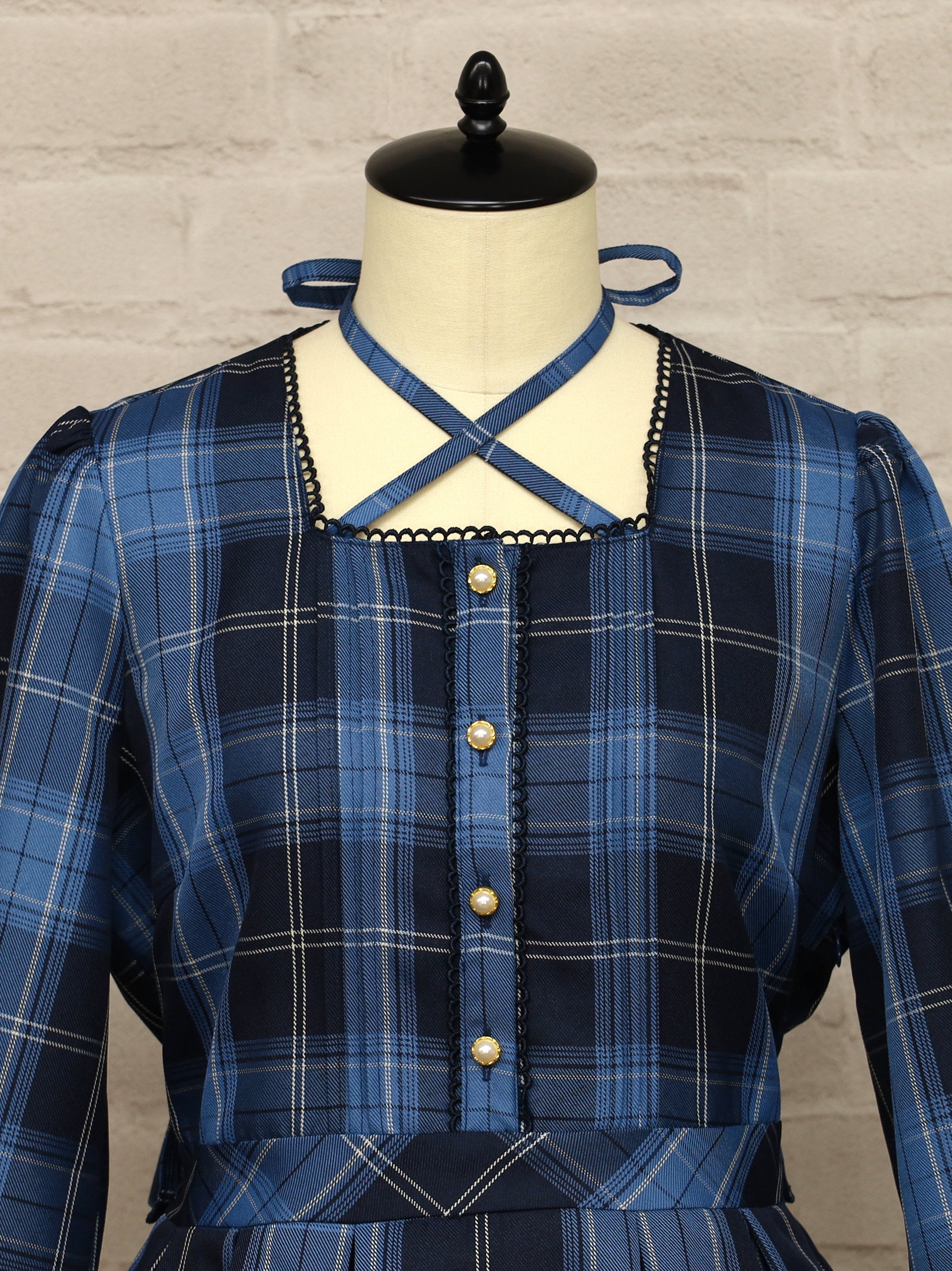 Dolly Holiday チェックティアードワンピース(ロング丈) ｜Amavel（アマベル）公式サイト