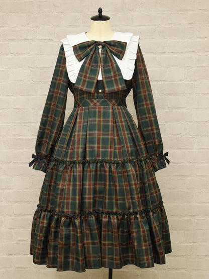 Dolly Holiday チェックティアードワンピース(ロング丈) グリーン（Green） FREE ｜Amavel（アマベル）公式サイト