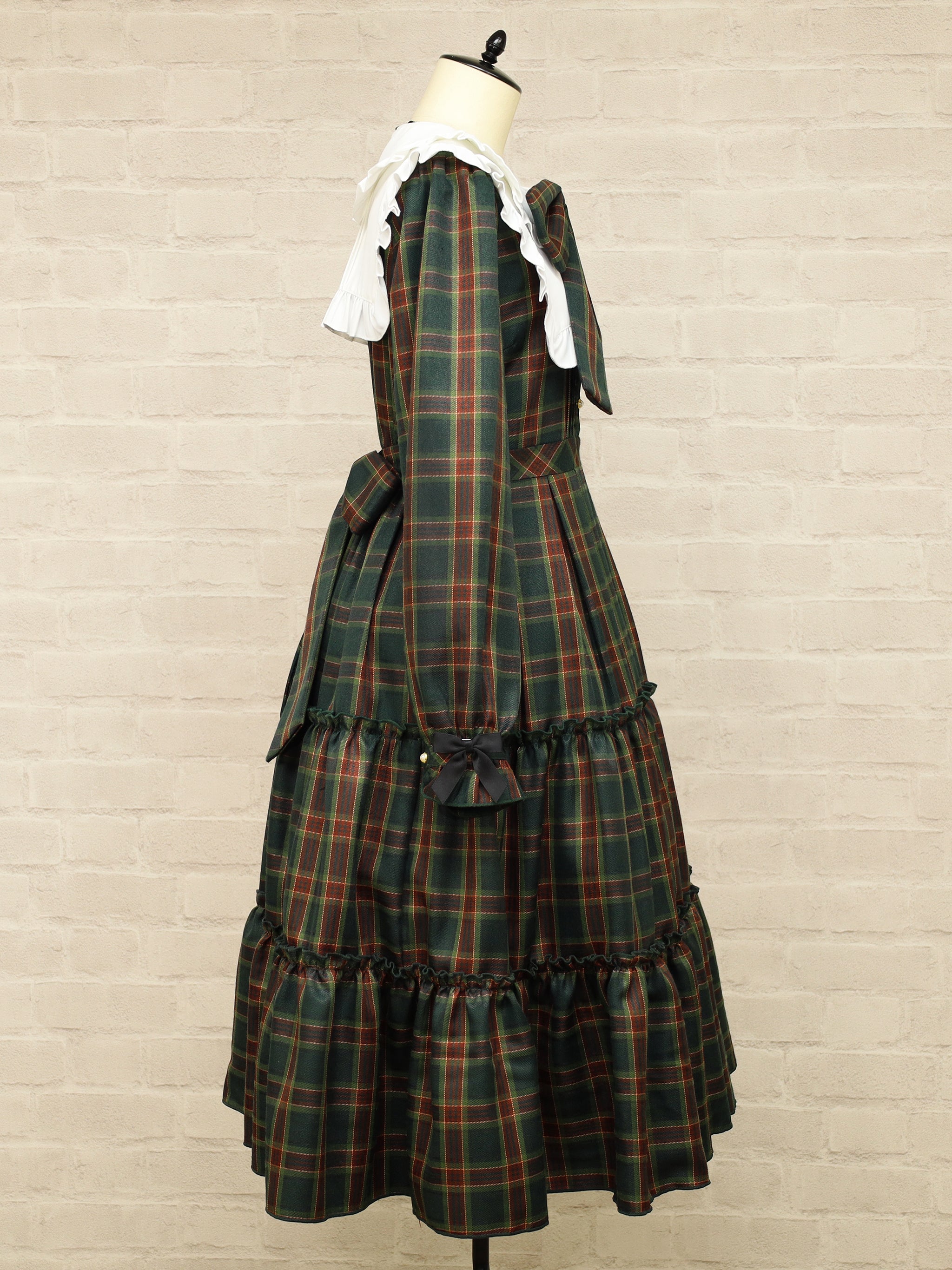 Dolly Holiday チェックティアードワンピース(ロング丈) ｜Amavel（アマベル）公式サイト