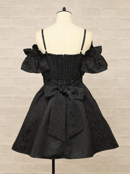 【メンバーズセール対象】フリル袖ジャガードキャミワンピース ｜Amavel（アマベル）公式サイト