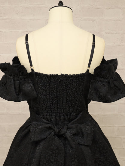 【メンバーズセール対象】フリル袖ジャガードキャミワンピース ｜Amavel（アマベル）公式サイト