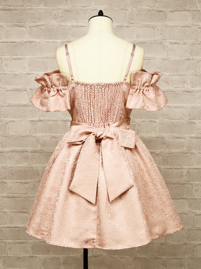 【メンバーズセール対象】フリル袖ジャガードキャミワンピース ｜Amavel（アマベル）公式サイト