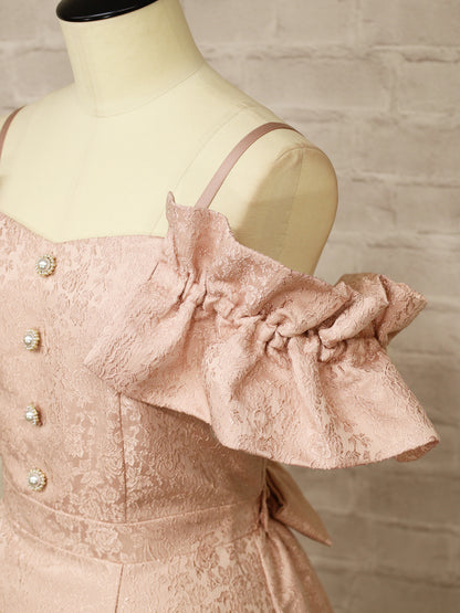 【メンバーズセール対象】フリル袖ジャガードキャミワンピース ｜Amavel（アマベル）公式サイト