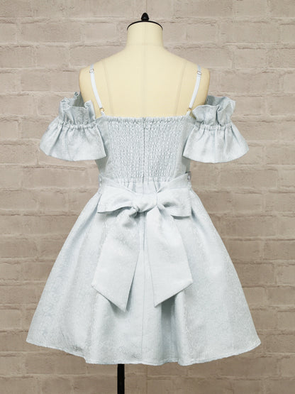 【メンバーズセール対象】フリル袖ジャガードキャミワンピース ｜Amavel（アマベル）公式サイト