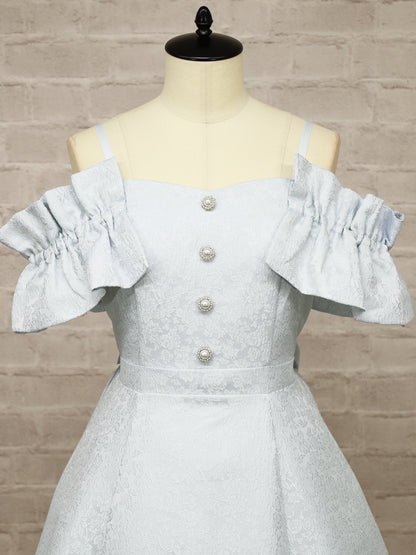 【メンバーズセール対象】フリル袖ジャガードキャミワンピース ｜Amavel（アマベル）公式サイト