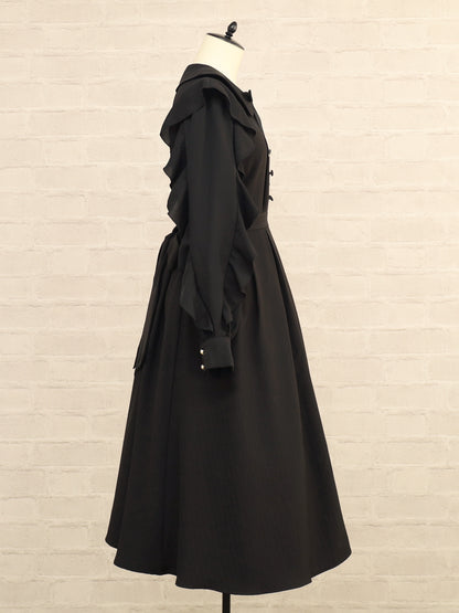 【メンバーズセール対象】Ruffle Elegance ミドル丈ワンピース ｜Amavel（アマベル）公式サイト