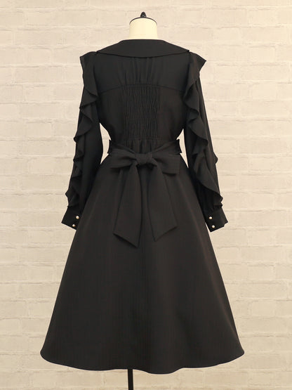 【メンバーズセール対象】Ruffle Elegance ミドル丈ワンピース ｜Amavel（アマベル）公式サイト