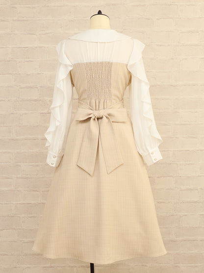 【メンバーズセール対象】Ruffle Elegance ミドル丈ワンピース ｜Amavel（アマベル）公式サイト