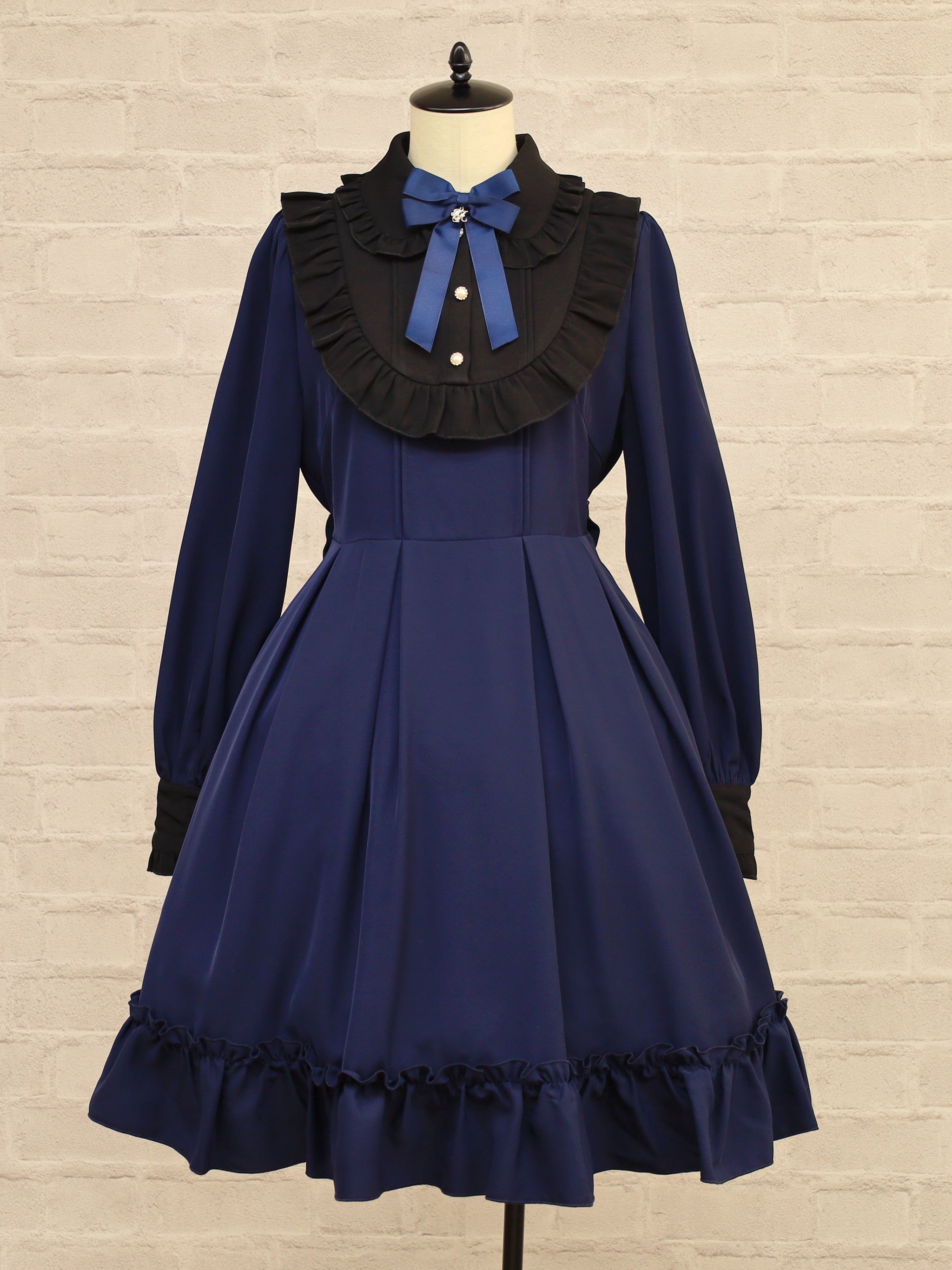 Classical Lady ミドル丈ワンピース ネイビー（Navy） FREE ｜Amavel（アマベル）公式サイト