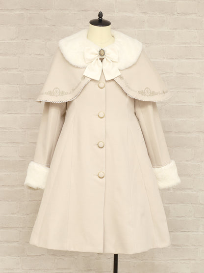 Rosette Doll ケープ付ロングコート ベージュ（Beige） FREE ｜Amavel（アマベル）公式サイト