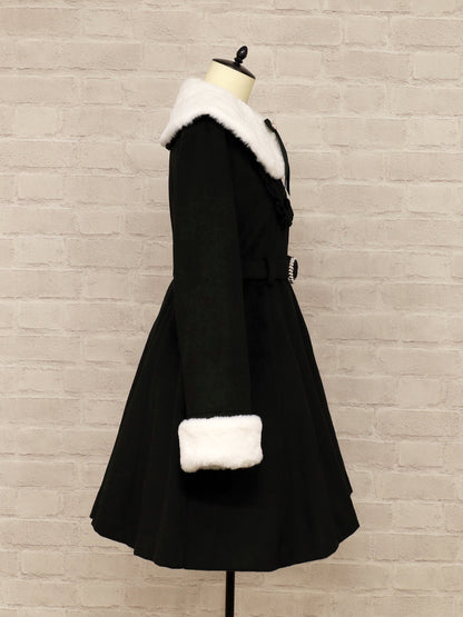 パールベルト付ヨークフリルコート ｜Amavel（アマベル）公式サイト