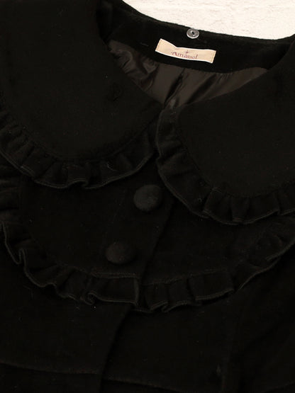 パールベルト付ヨークフリルコート ｜Amavel（アマベル）公式サイト