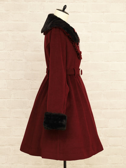 パールベルト付ヨークフリルコート ｜Amavel（アマベル）公式サイト