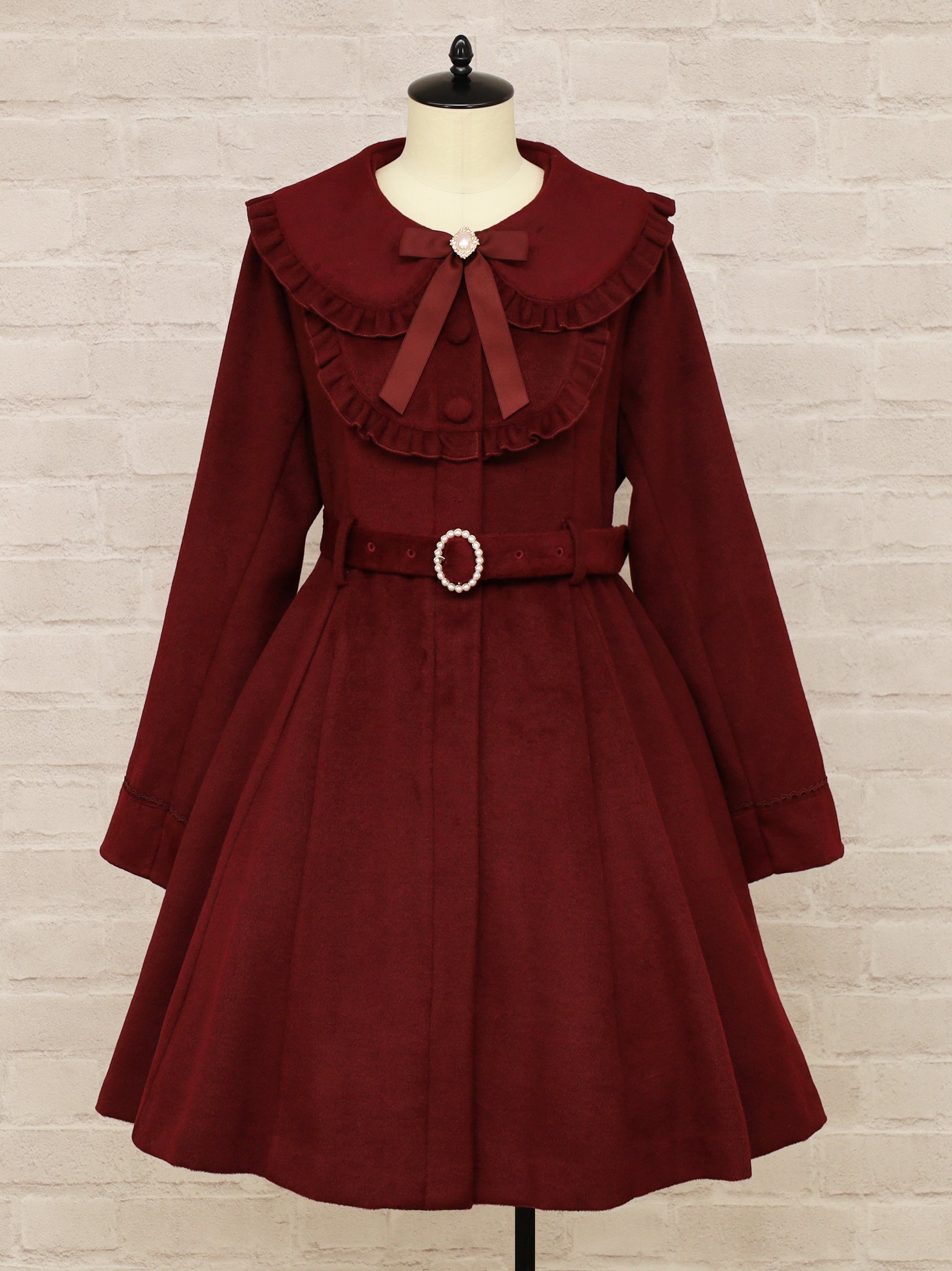 パールベルト付ヨークフリルコート – Amavel（アマベル）公式サイト